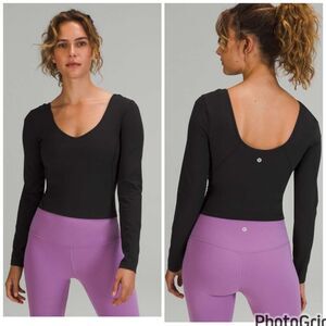 Lululemon Align Long‎ Sleeve Shirt size 4 NWT BLACK